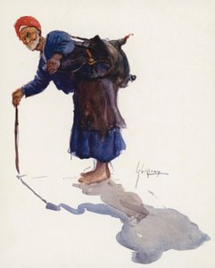 Mensen van Egypte: Waterdrager, Sakka door Lance Thackeray