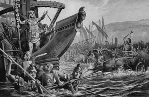 Een Dappere Vaandeldrager (litho) door Lancelot Speed