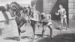Zijn moeder stuurde Gareth een prachtig paard en een mooi harnas door Lancelot Speed