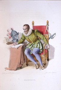 Portret van Francois de Malherbe (1555-1628), illustratie uit 