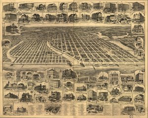 Asbury Park, Ocean Grove en omgeving, New Jersey 1897 door Landis And Hughes