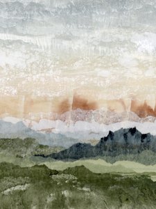 Gelaagd berglandschap