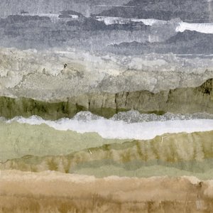 Ingetogen abstract landschap door Lara Eckerman