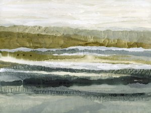 Gedempt gelaagd landschap