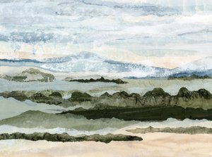 Rustgevend gelaagd landschap