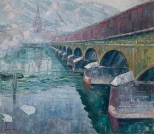 De oude stadsbrug, Drammen door Lars Jorde