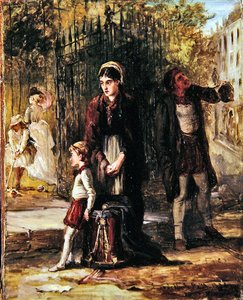 Spelers - schets voor een schilderij door Laslett John Pott