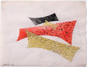 Abstracte samenstelling door Laszlo Moholy-Nagy