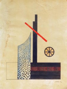 Compositie met wiel