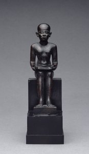 Beeld van Imhotep (ca. 2635-2595 v.Chr.) Late Periode (brons)