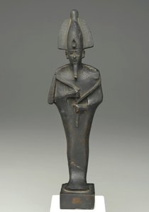 Staande mummievormige figuur van Osiris, 664-332 v.Chr. door Late Period Egyptian