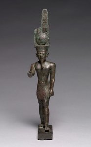 Statuette van Amen-Ra, 664-30 v.Chr. door Late Period Egyptian