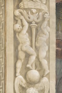 Putti, decoraties rond de ramen