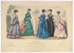 Le Coquet, nr. 22, uit Journal des Modes Spécial pour Couturières, 1 juli 1869 door Laure Noel