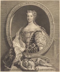 Marie Leszczynska van Polen, Koningin van Frankrijk door Laurent Cars after Carle Van Loo