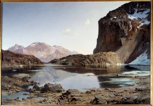 Meer Eychauda in de Alpen door Laurent Guétal
