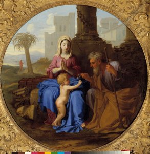 Maagd en Kind met Sint-Jozef door Laurent de la Hyre