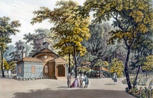 De Hermitage in de tuin van het keizerlijk paleis van Laxenbourg, Oostenrijk, c.1790