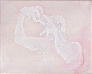 Sculpturaal, 2025 (acrylverf op doek) door Laurie Michaels