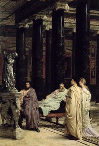 Een liefhebber van kunst door Lawrence Alma Tadema