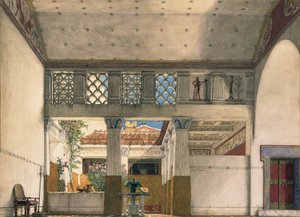 Interieur van het Huis van Gaius Marcius door Lawrence Alma Tadema