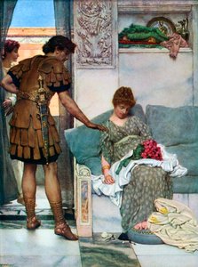 Een stille groet, 1908-1909 door Lawrence Alma Tadema