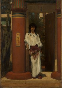 Een Egyptenaar in een deuropening door Lawrence Alma Tadema