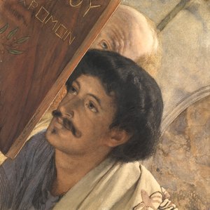 Charles Deschamps, met Henry Wallace toekijkend, 1874 door Lawrence Alma Tadema