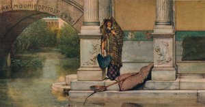 Vissen, 1875 door Lawrence Alma Tadema