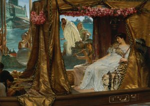 De ontmoeting van Antony en Cleopatra door Lawrence Alma Tadema