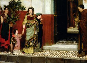 Terug van de Markt door Lawrence Alma Tadema