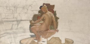 De Romeinse kunstklas door Lawrence Alma Tadema