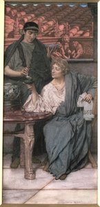 De Romeinse wijnproevers door Lawrence Alma Tadema