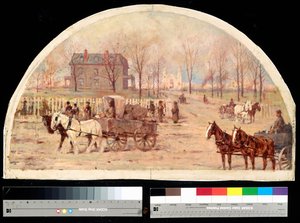 De Ogden-residentie na de brand van 1871