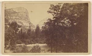 Spiegelmeer. Yo-Semite Valley. Mariposa Co. door Lawrence and Houseworth