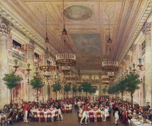 Banket gegeven in de Tuilerieën voor het huwelijk van Leopold I met Prinses Louise Marie van Orléans door Le Baron Attalin