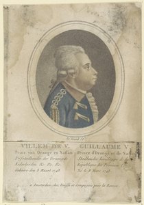 Portret van Willem V, prins van Oranje-Nassau door Le Grand