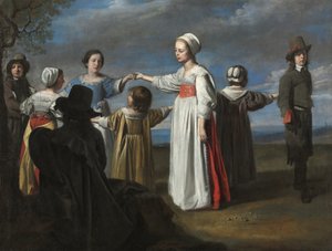 Cirkel van Le Nain - Dansende kinderen, ca. 1650