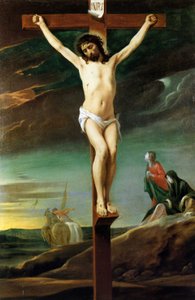 Le Nain - Christus aan het kruis door Le Nain Brothers