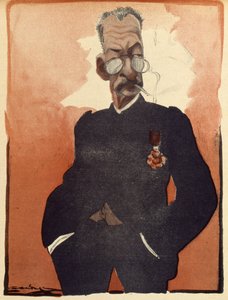 Generaal Andre, Franse Minister van Oorlog, karikatuur uit 