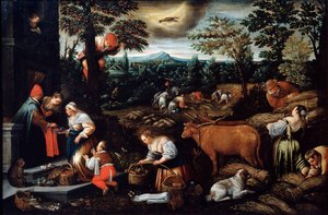 Juni uit de serie De Seizoenen, eind 16e of begin 17e eeuw