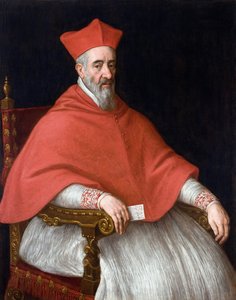 Portret van kardinaal Giovanni Delfino door Leandro da Ponte Bassano