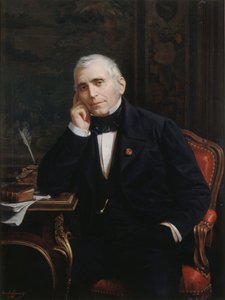 Portret van de dramaturg en librettist Eugène Scribe 1791-1861, 1863 door Lecomte Vernet
