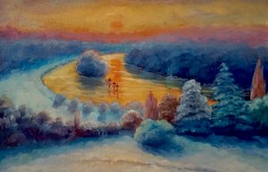 Kerstmis, Het Uitzicht vanaf Richmond Hill door Lee Campbell