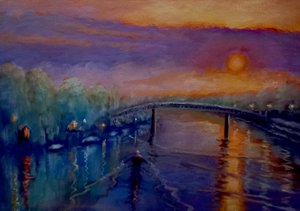 Eel Pie zonsondergang