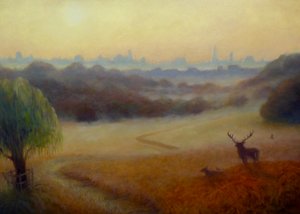 Richmond Park Herfstochtend, 2020 door Lee Campbell