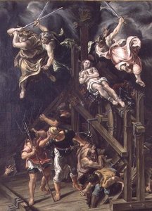 Het Martelaarschap van St. Catharina door Lelio Orsi da Novellara