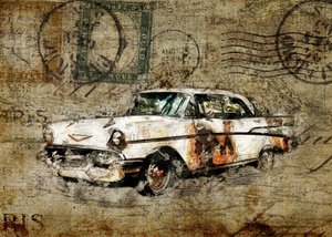 Rustieke oldtimer
