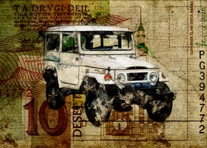 Vintage offroad-avonturier