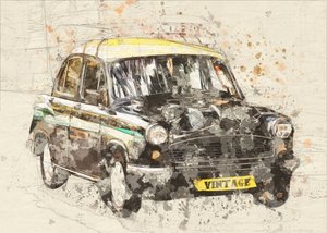 Vintage taxikunst